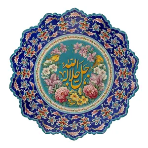 بشقاب میناکاری مسی کد 132