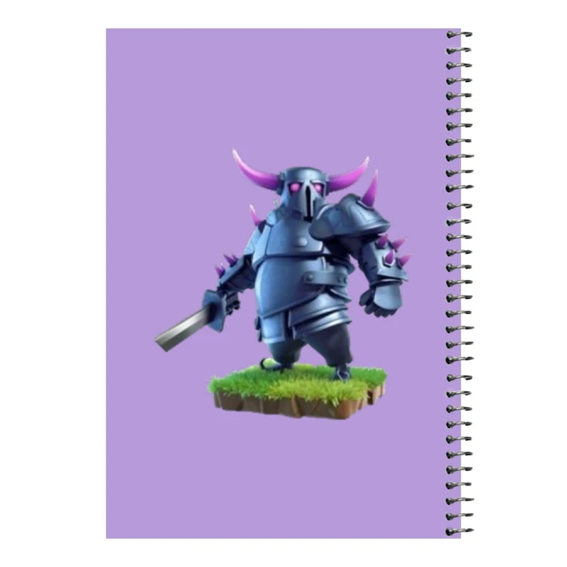 دفتر مشق 80 برگ اس جی مدل کلش رویال کد 11