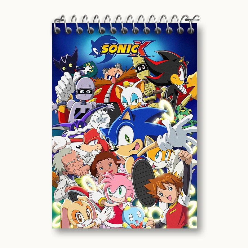 دفتر یادداشت 50 برگ خندالو طرح سونیک (Sonic) کد N4276