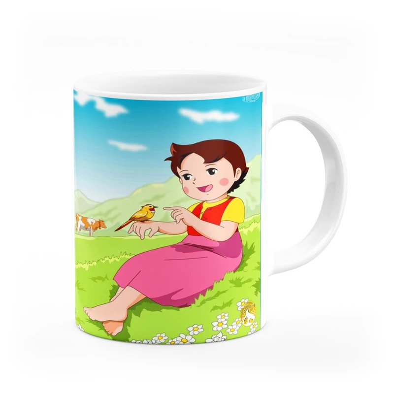 ماگ هومرو طرح انیمیشن هایدی دختر آلپ مدل MG3954