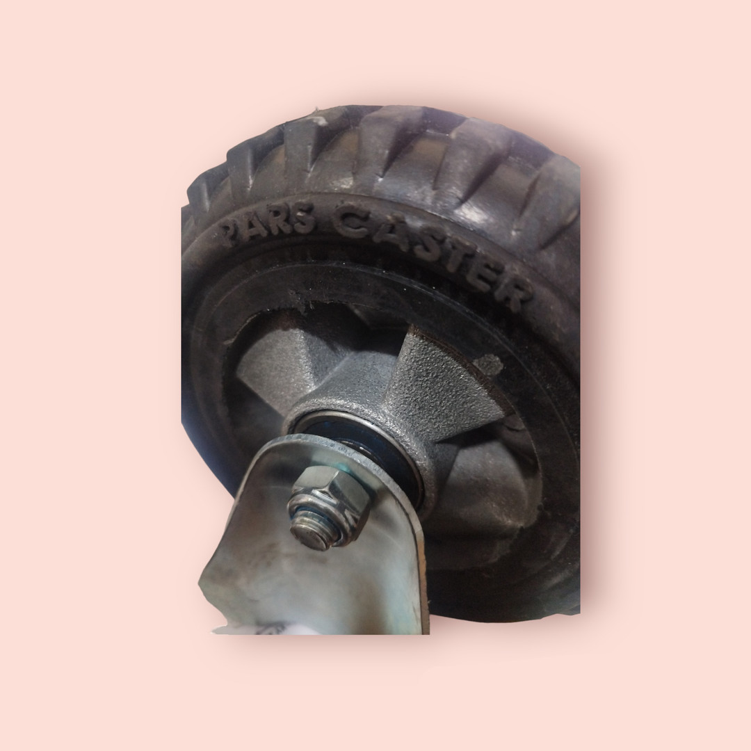 چرخ کفی‌دار ثابت پارس کاستر مدل TS-200mm