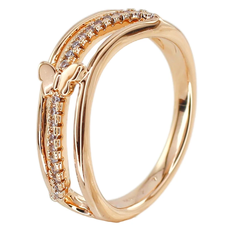 انگشتر زنانه ژوپینگ مدل پروانه کد AAE792