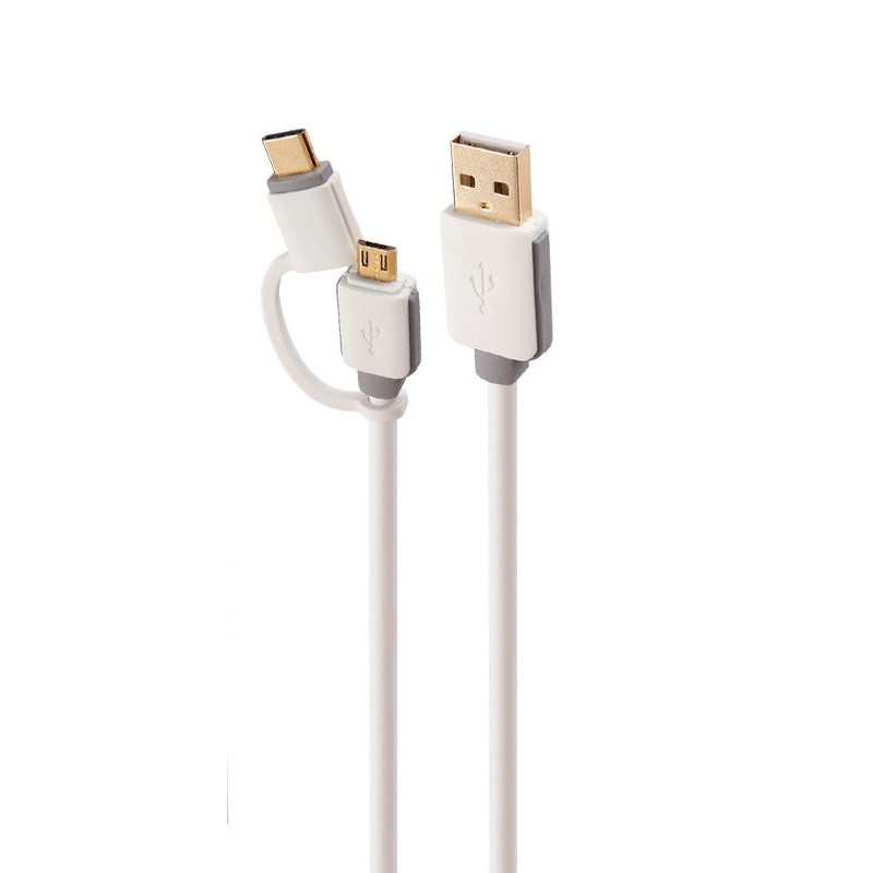 کابل تبدیل USB-C به microUSB هویت مدل HV-CB262 طول 1 متر
