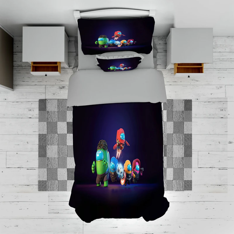 سرویس روتختی مدل کارتونی TXY151 تک نفره 5 تکه