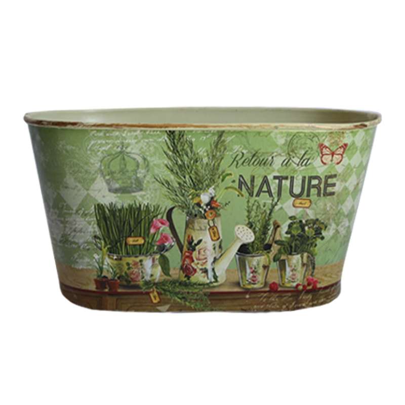 گلدان فلزی گلباران سبز مدل FN گلدان فلزی گلباران سبز مدل FN