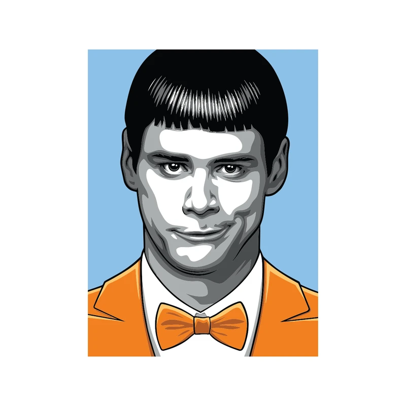 برچسب لپ تاپ پویا مارکت طرح جیم کری کد 3018