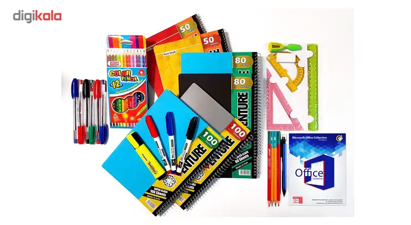 بسته لوازم تحریر 28 عددی ونچر