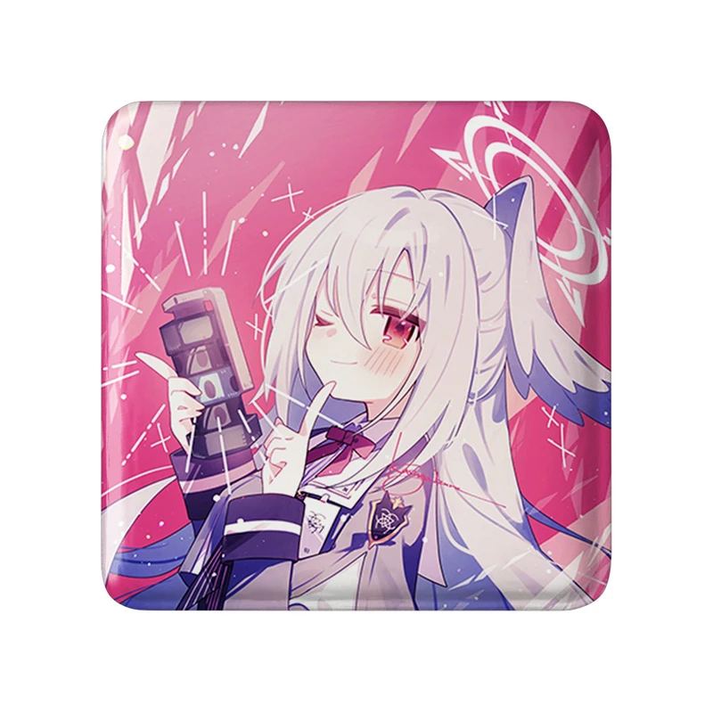 پیکسل خندالو طرح بازی آرشیو آبی (Blue Archive) مدل مربعی کد 34305