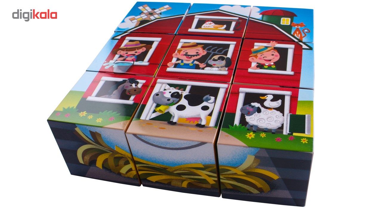 پازل 9 تکه پلی گو مدل Farmhouse Block Puzzle کد 9030 main 1 4