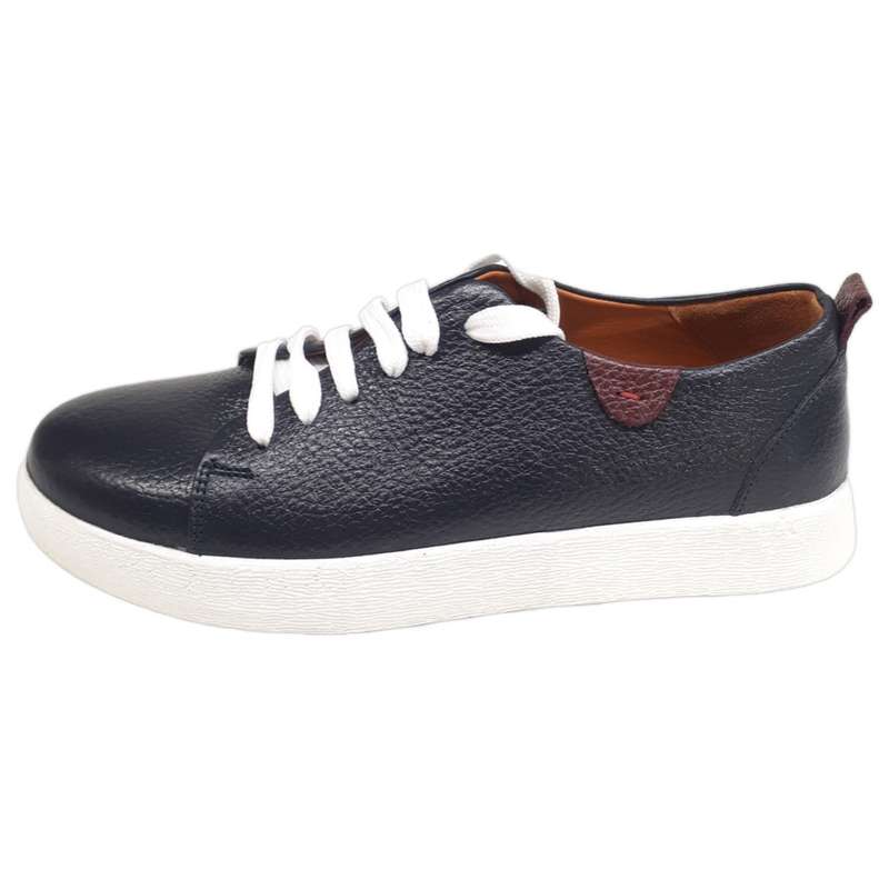 کفش روزمره زنانه سرزمین چرم کد 1435 رنگ سرمه ای