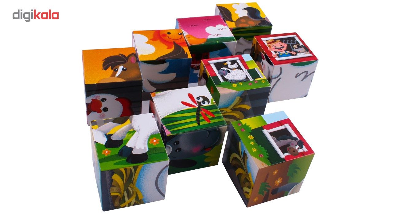 پازل 9 تکه پلی گو مدل Farmhouse Block Puzzle کد 9030 main 1 5