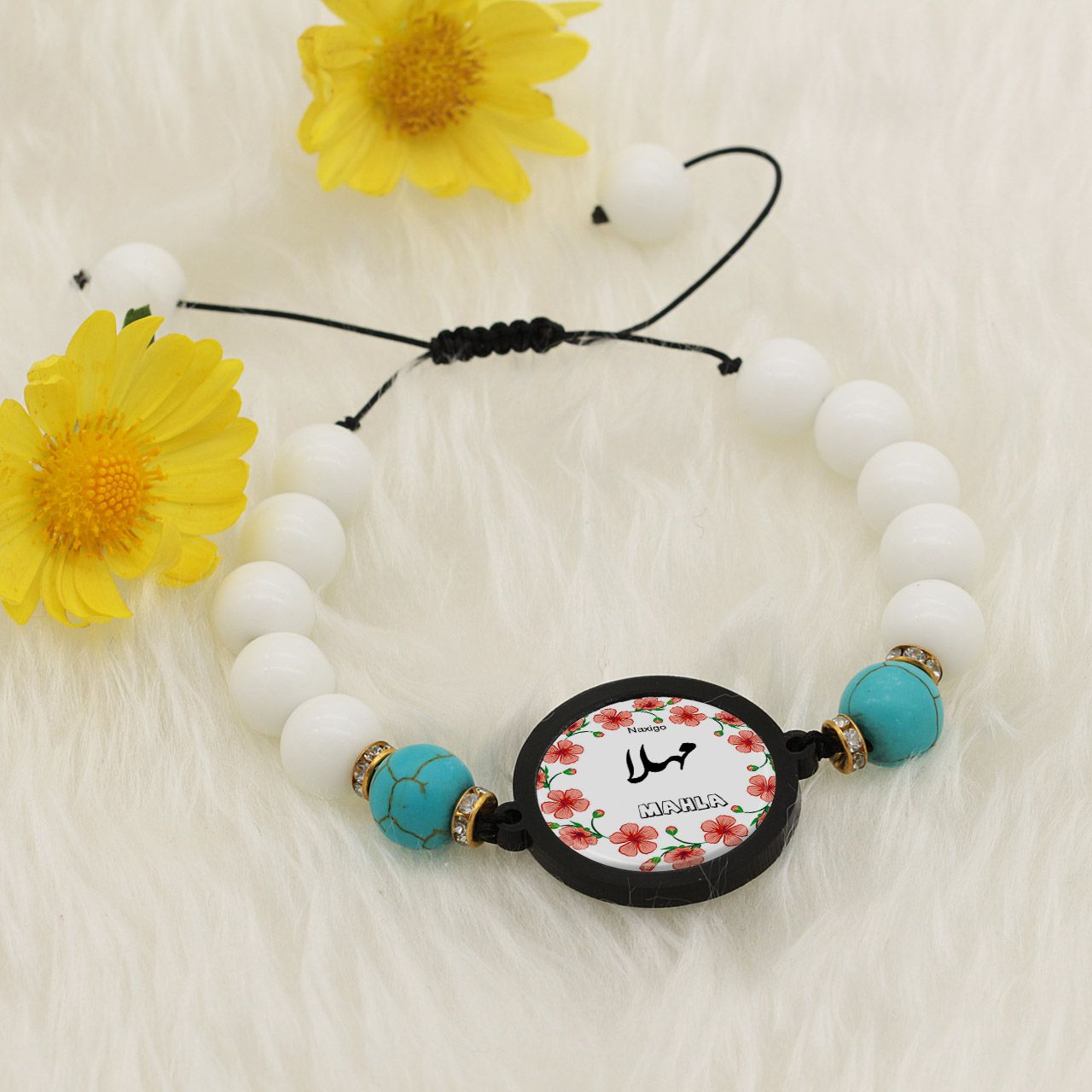 دستبند زنانه ناکسیگو طرح مهلا کد BR4145 -  - 4