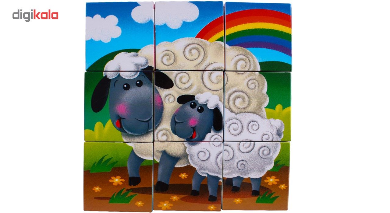 پازل 9 تکه پلی گو مدل Farmhouse Block Puzzle کد 9030 main 1 7