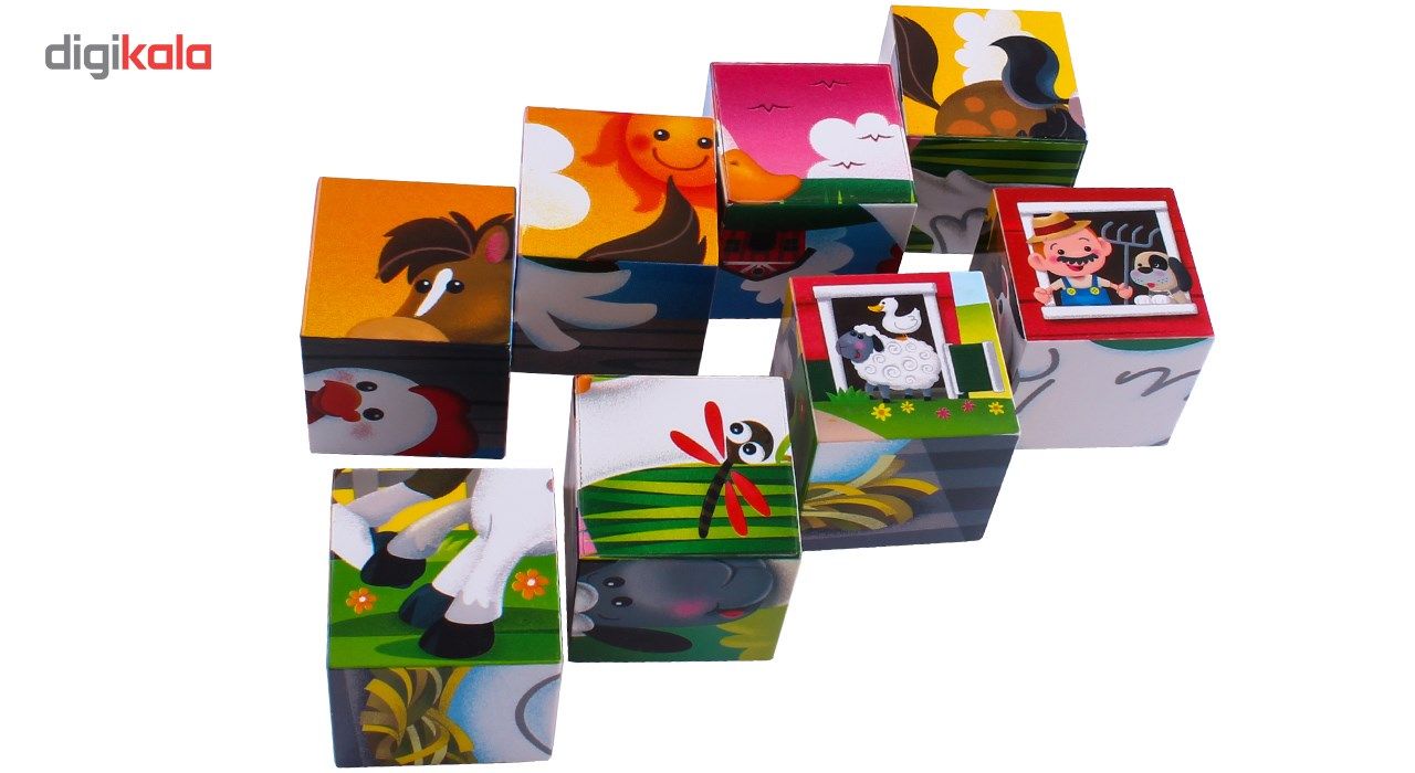 پازل 9 تکه پلی گو مدل Farmhouse Block Puzzle کد 9030 main 1 8