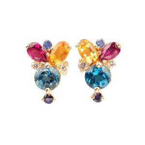 گوشواره جواهر ژوپی یر مدل N1101