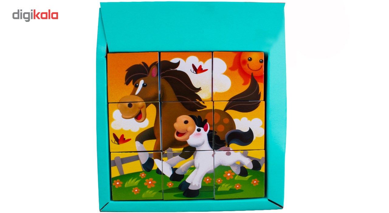 پازل 9 تکه پلی گو مدل Farmhouse Block Puzzle کد 9030 main 1 9