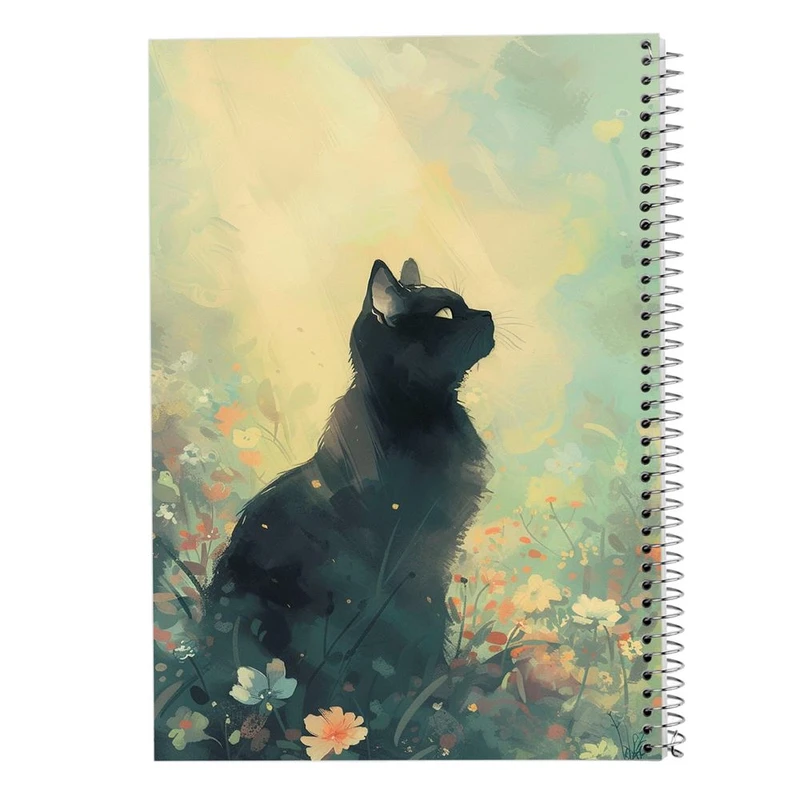 دفتر شطرنجی 50 برگ مدوپد طرح سگ و گربه کد DF17254