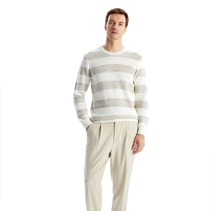 پلیور یقه گرد مردانه ال سی وایکیکی مدل W4LP52Z8