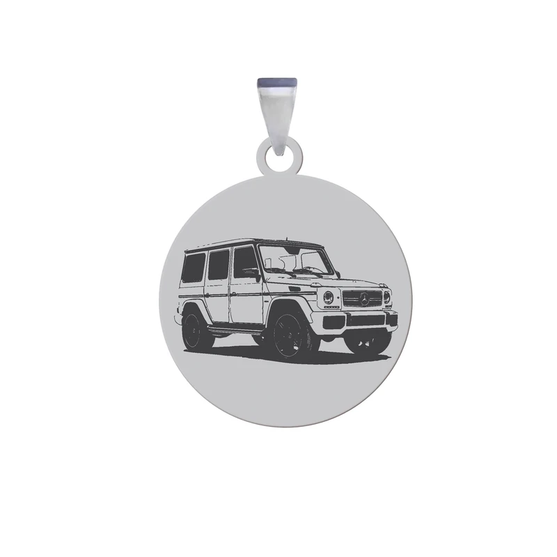 آویز گردنبند زنانه و مردانه هایکا مدل رخ ماشین کد am.jh 164