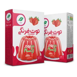 پودر ژله توت فرنگی جمع - 100 گرم بسته 2 عددی