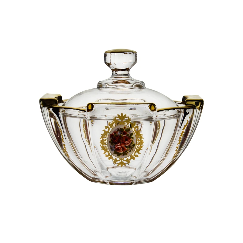 قندان مدل لئوپارد طرح گل رز کد 8586