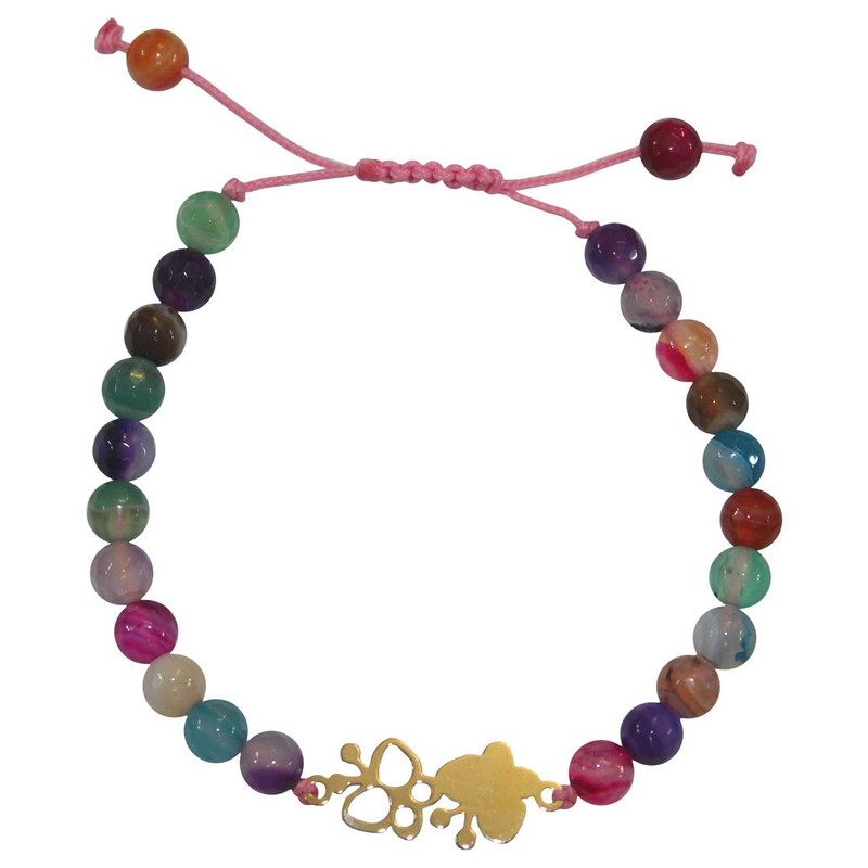 دستبند طلای 18 عیار زنانه پندار گلد مدل DM75