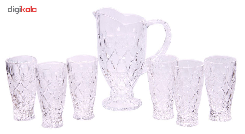 ست پارچ و لیوان وردا مدل Angelica