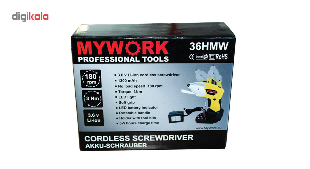 پیچ گوشتی شارژی مای ورک مدل 36HMW