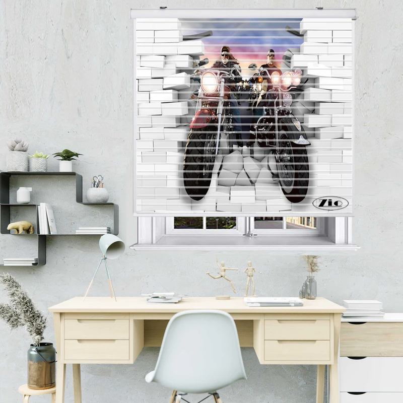 پرده زبرا زیو مدل سیلوئت OV 7029 سایز 150x150 سانتی متر