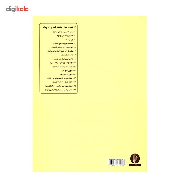 کتاب 25 اتود آسان برای پیانو اثر برگمولر کتاب 25 اتود آسان برای پیانو اثر برگمولر