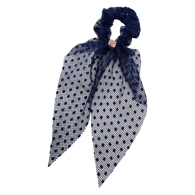 کش مو زنانه مدل خالدار طرح دنباله دار کد 750-5