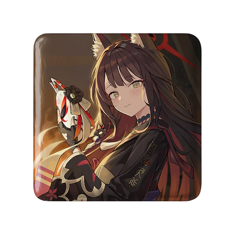 پیکسل خندالو طرح بازی آرشیو آبی (Blue Archive) مدل مربعی کد 34333