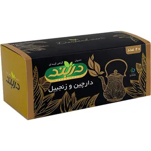 بسته دمنوش گیاهی دربند مدل Cinnamon And Ginger بسته ۴۰ عددی