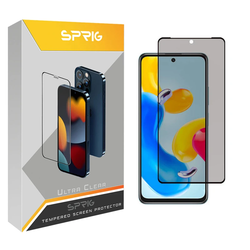 محافظ صفحه نمایش حریم شخصی اسپریگ مدل PRVSP مناسب برای گوشی موبایل شیائومی Redmi Note 11 4G / Note 11s 5G