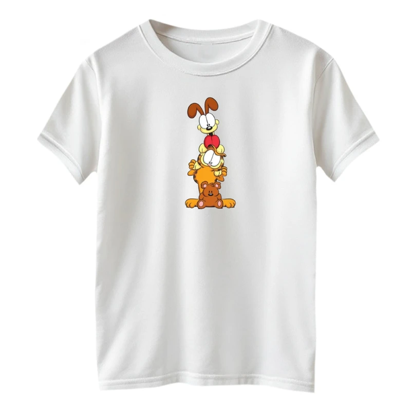 تی شرت آستین کوتاه بچگانه مدل گارفیلد کد 01