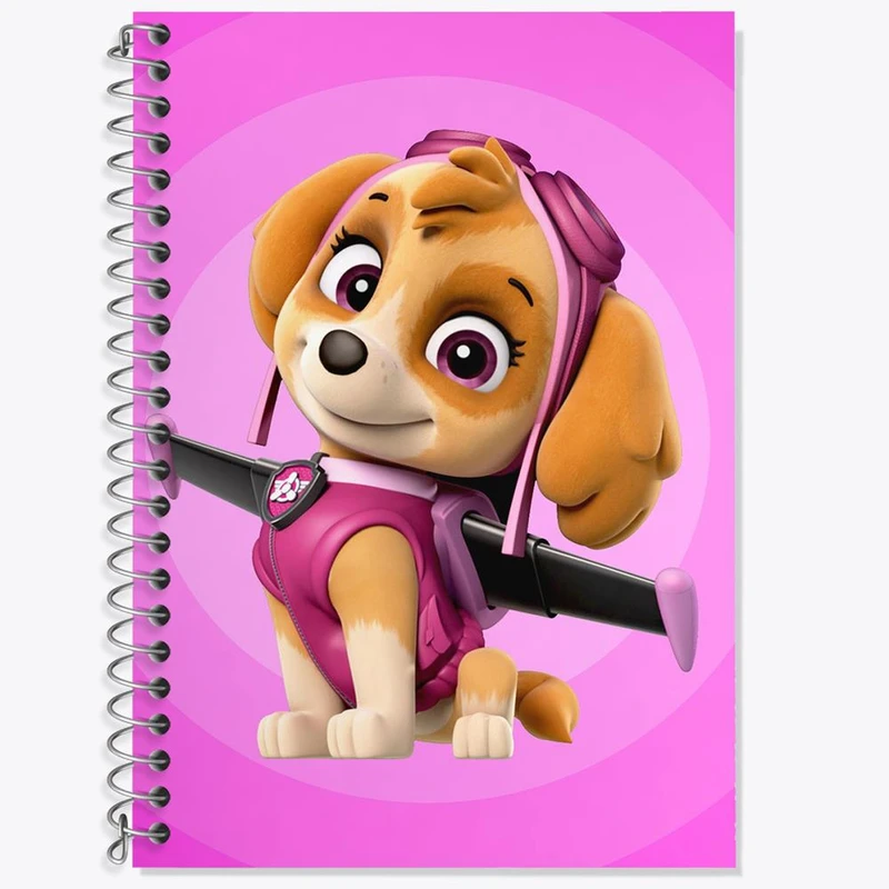 دفتر زبان 50 برگ خندالو مدل سه خط طرح سگ های نگهبان Paw Patrol کد 3135