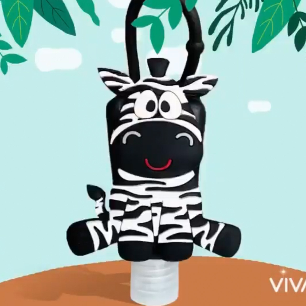 محفظه نگهداری ژل ضدعفونی کننده دست طرح گورخر کد SH-729