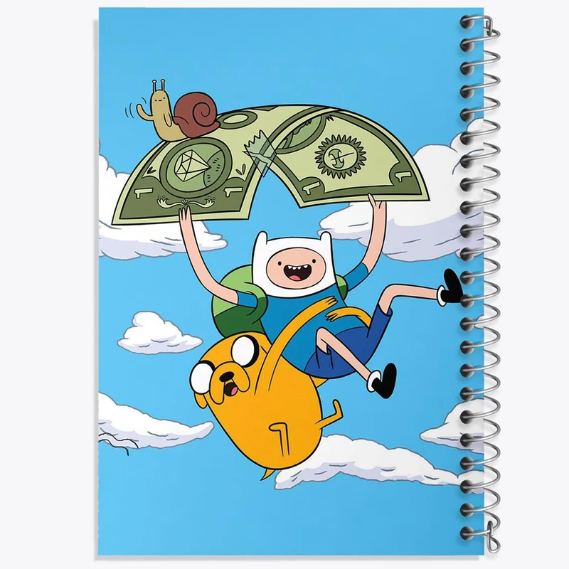 دفتر نت موسیقی 50 برگ خندالو مدل جیک و فین وقت ماجراجویی Adventure Time کد 20857
