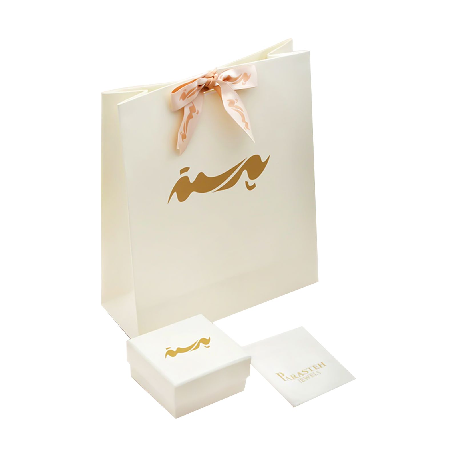 گوشواره میخی طلا 18 عیار زنانه پرسته مدل سه دایره کد we932 -  - 3