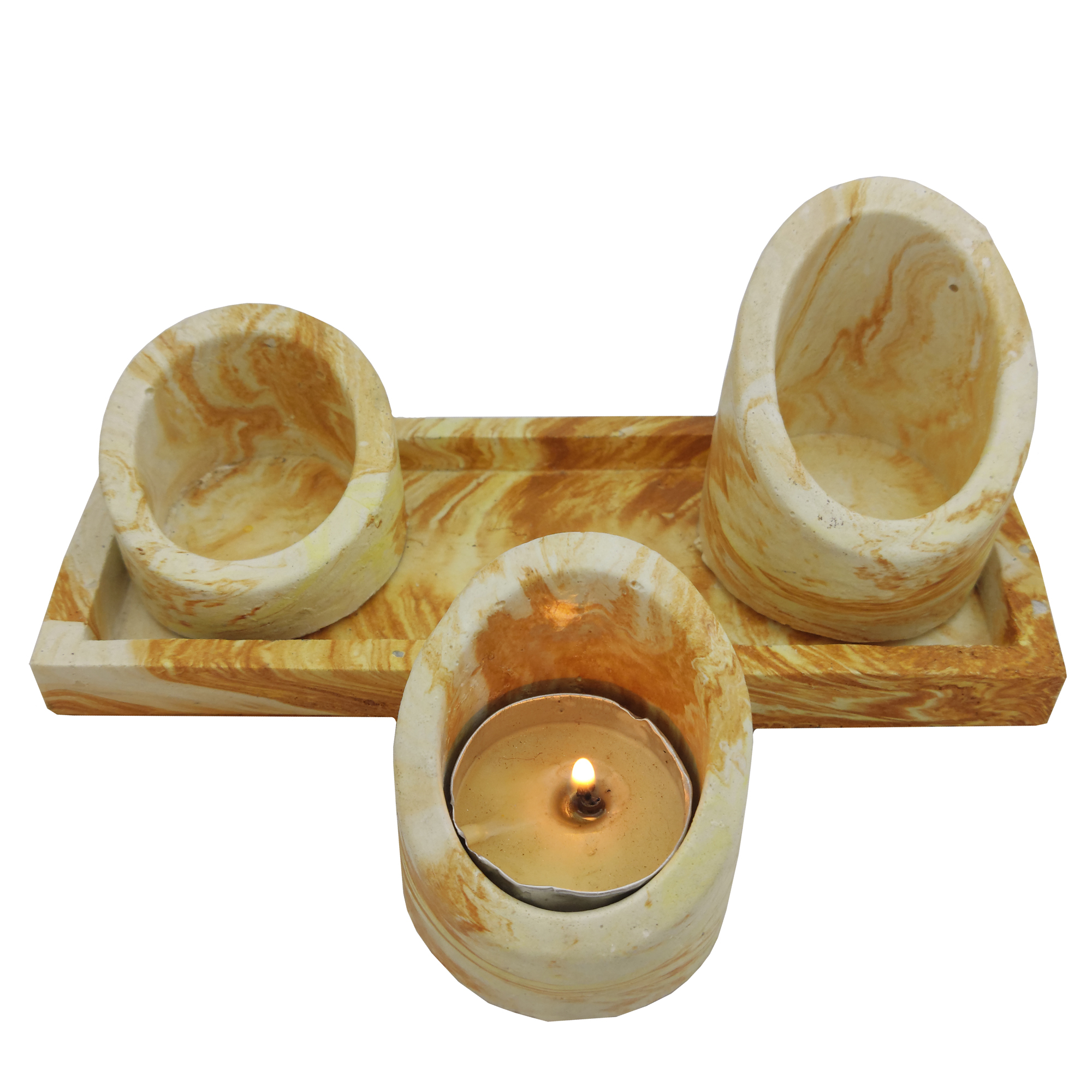 جاشمعی طرح لبه کج مجموعه 4 عددی