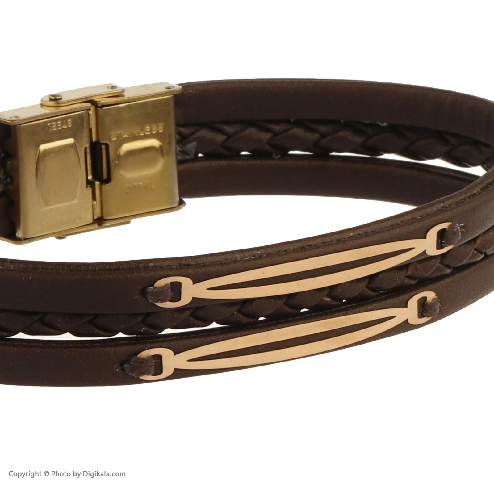 دستبند طلا 18 عیار مردانه مایا ماهک مدل MB1267 -  - 4