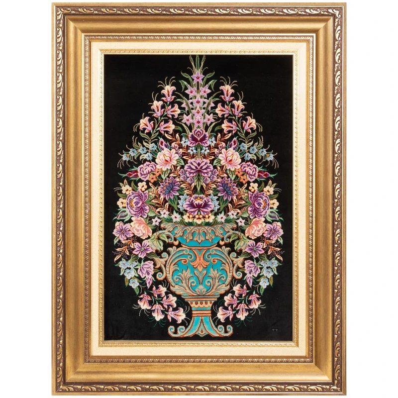 تابلو فرش دستباف سی پرشیا طرح گلدانی کد 904196