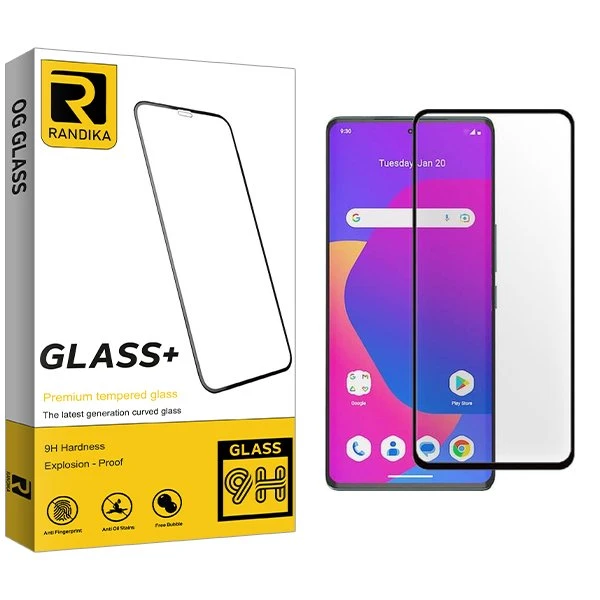 محافظ صفحه نمایش شیشه ای راندیکا مدل RK Full مناسب برای گوشی موبایل داریا Bond 5G UAE edition