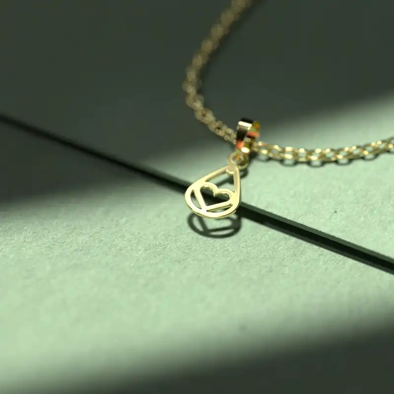 گردنبند طلا 18 عیار زنانه مدوپد مدل اشک کد CA10544