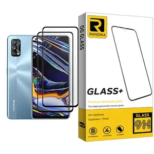 Randika Glass MIX002 Screen Protector For Realme 7 Pro Pack Of 2