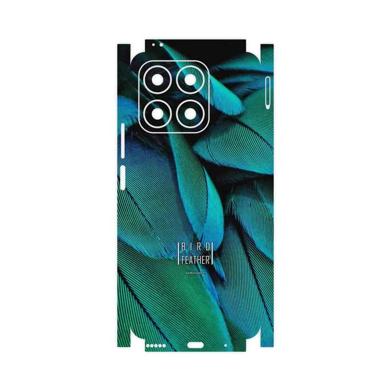برچسب پوششی ماهوت مدل Green Feather-FullSkin مناسب برای گوشی موبایل آنر X8a