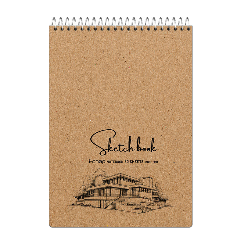 دفتر طراحی 80 برگ آی چاپ مدل معماری کد 988