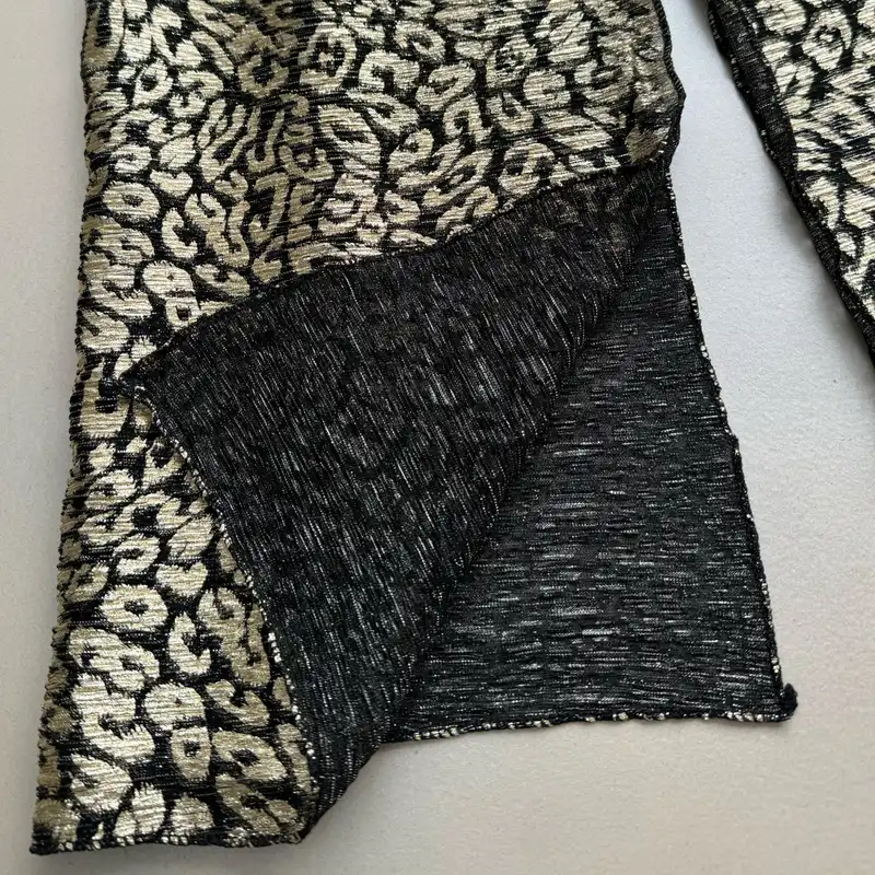 شال زنانه مدل حریر کش مهمانی مجلسی براق پلنگی