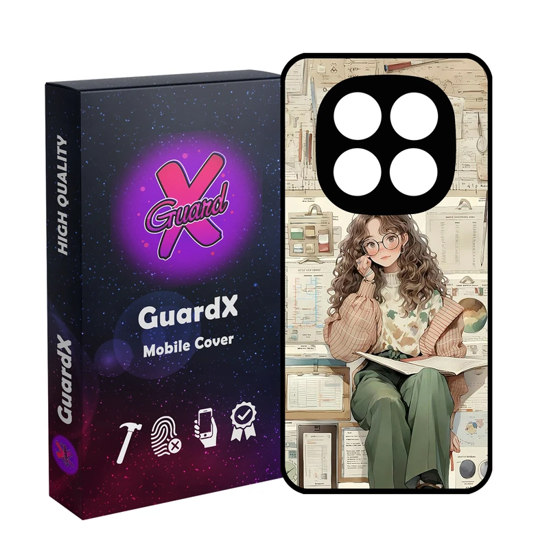 کاور گارد ایکس طرح دخترانه مدل 10718 مناسب برای گوشی موبایل شیائومی Redmi Note 14 Pro 4G