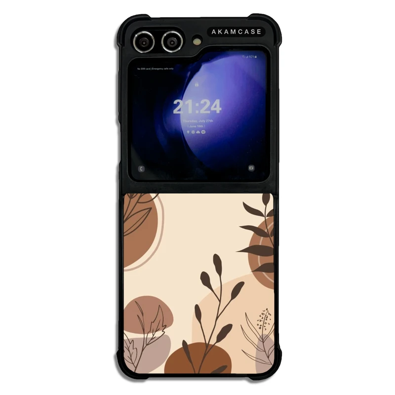 کاور آکام مدل AMC-WSGZFLIP5-CREAMY-1 مناسب برای گوشی موبایل سامسونگ Galaxy Z Flip 5